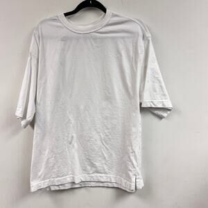 Vintage Men's Levi's L 90's 100% cotton short sleeve solid white crew neck tee